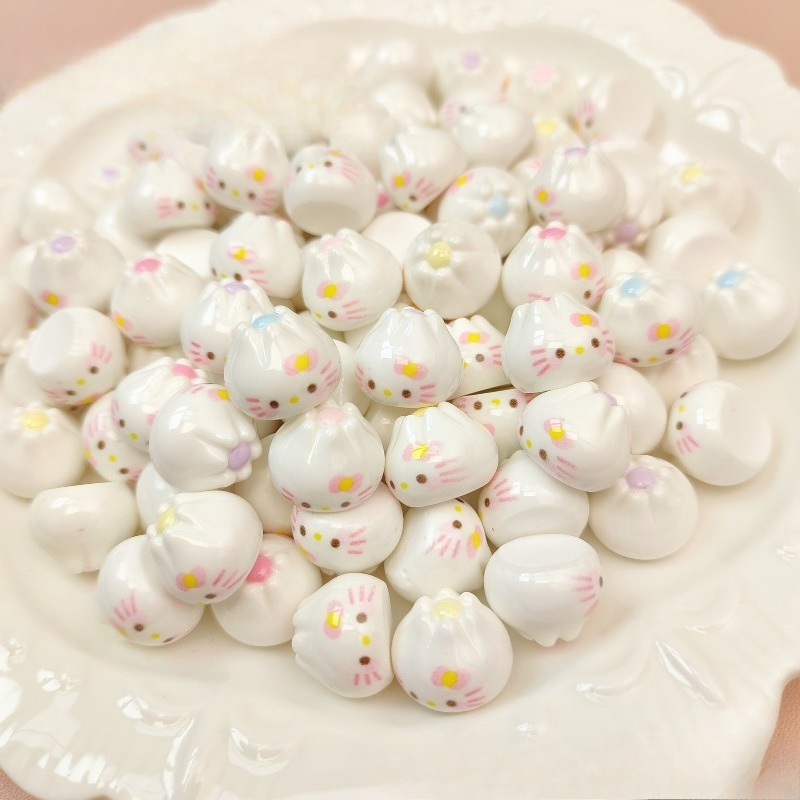 Body Jewelry Display Case - ハローキティ 3D ミニ 5個入り 蒸しパンアクセサリー スマホケース