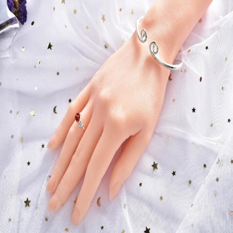 Body Jewelry Plus - 2025 本物の女性の手マネキン、ボディボーンネイルマニキュア小道具、ジュエリーモデルアート、ハロウィンマンフィンガー、D118、1PC、26cm