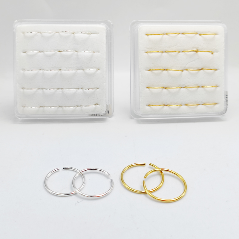 Body Jewelry Lip Ring - 925スターリンリングフープhuggieclassic鼻孔セプタム耳軟骨daithらせんピアスジュエリー22グラム20ピース/ロット