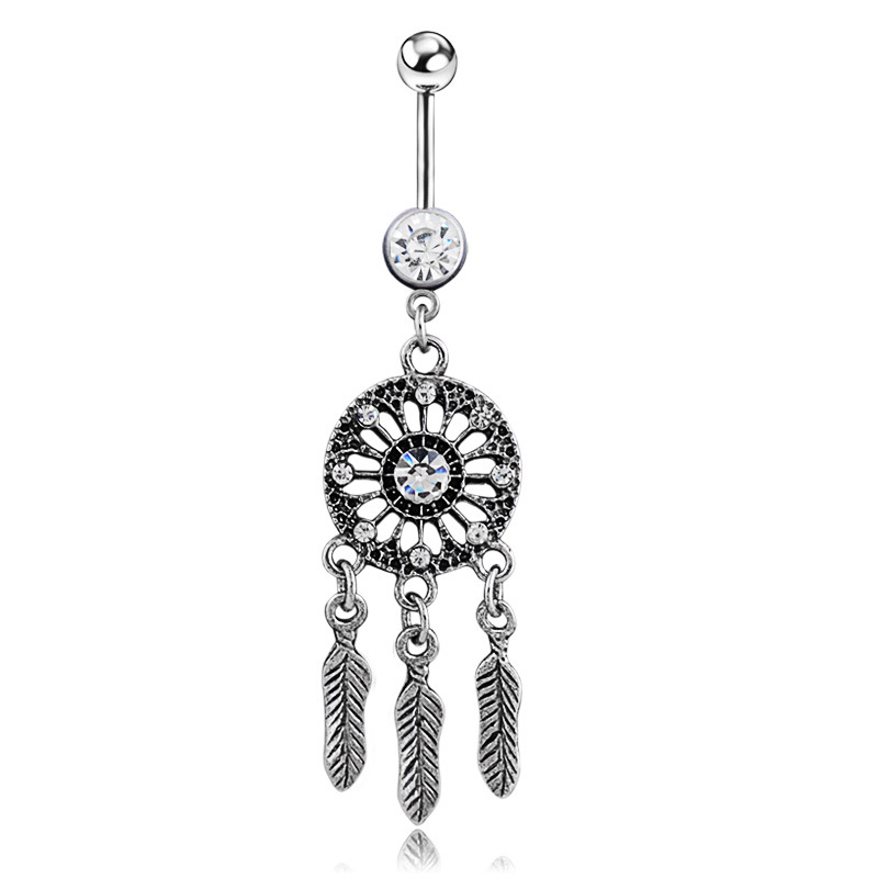 Body Jewelry Hot - オーストリアの外科用鋼クリスタルドリームキャッチャー,へそピアス,ピアス,特別オファー