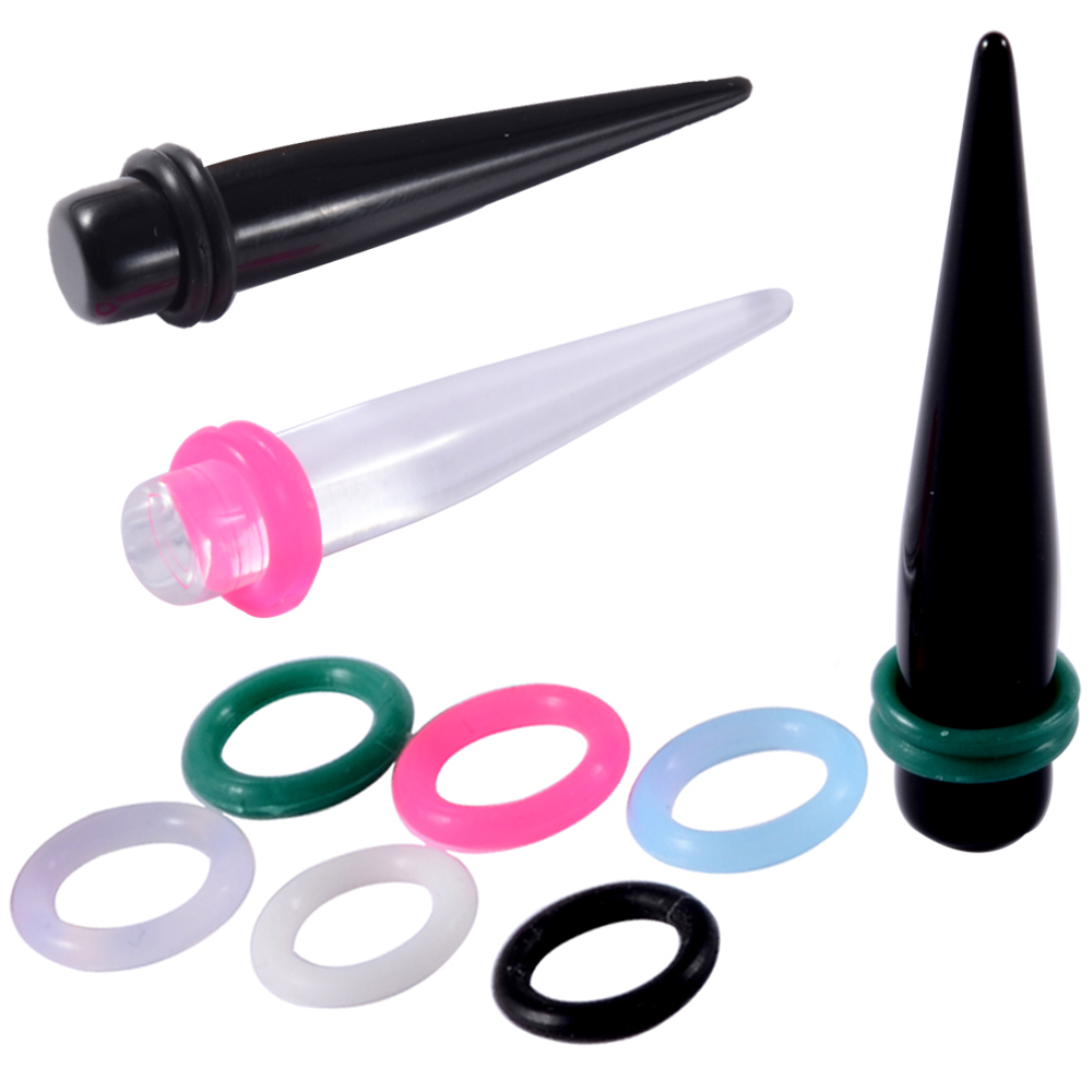 Body Jewelry Ear Plugs - ゴム耳栓,1mm〜22mmの20個のセット