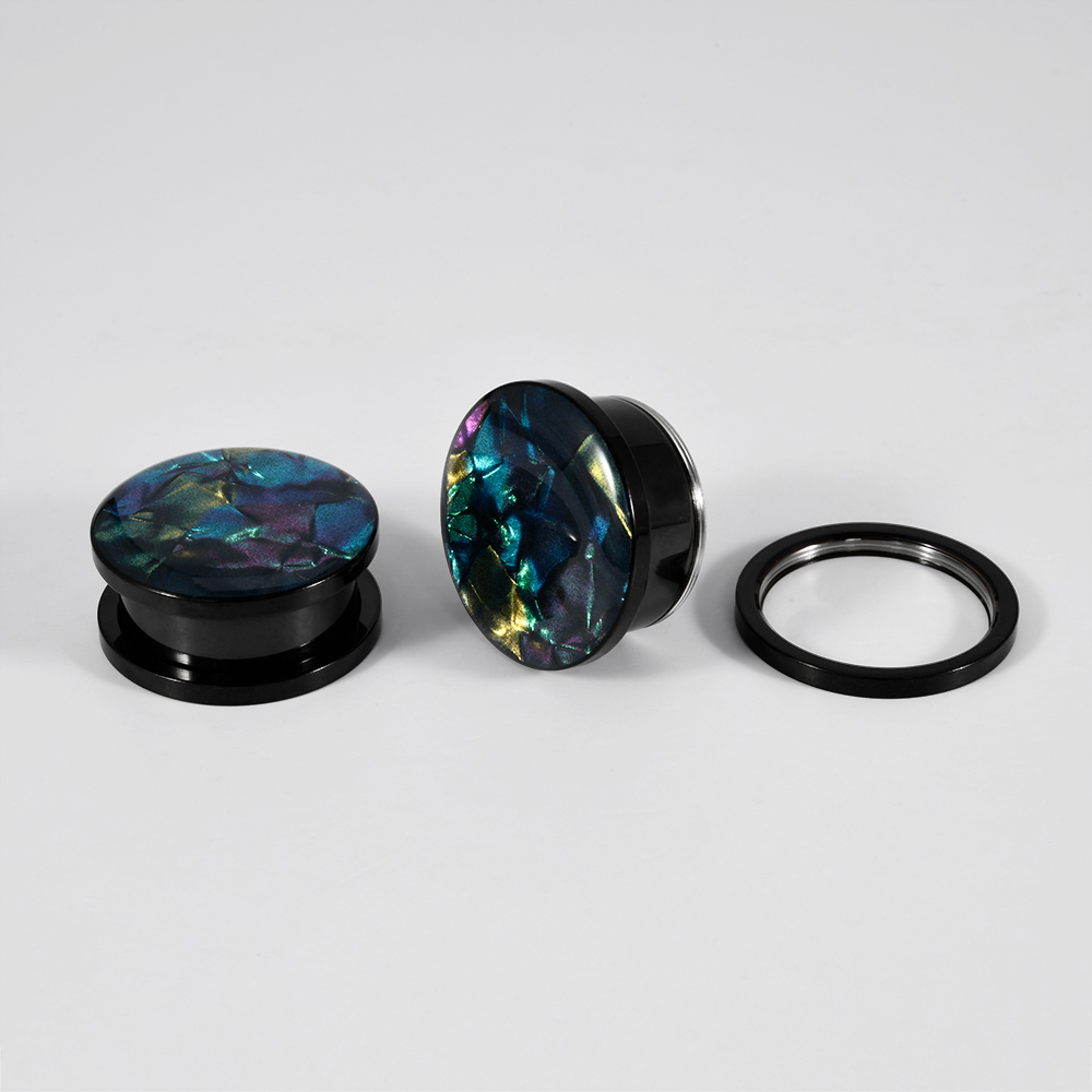 ステンレス鋼ボディピアスジュエリー、シェルプレーン、イヤーエ - Body Jewelry Ear Plugs のレビューと価格