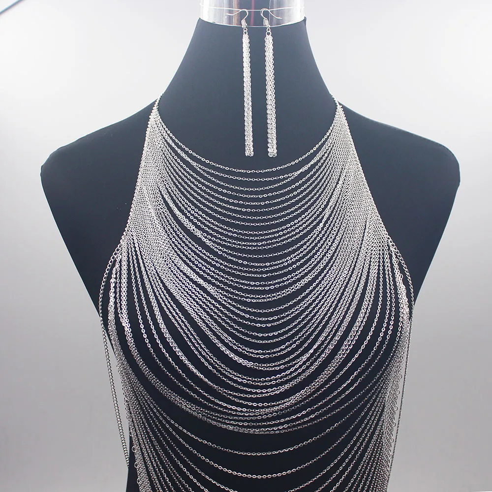 きらびやかなゴールドカラーのネックレス,ボディチェーン,ブラ - Body Jewelry Materials のレビューと価格