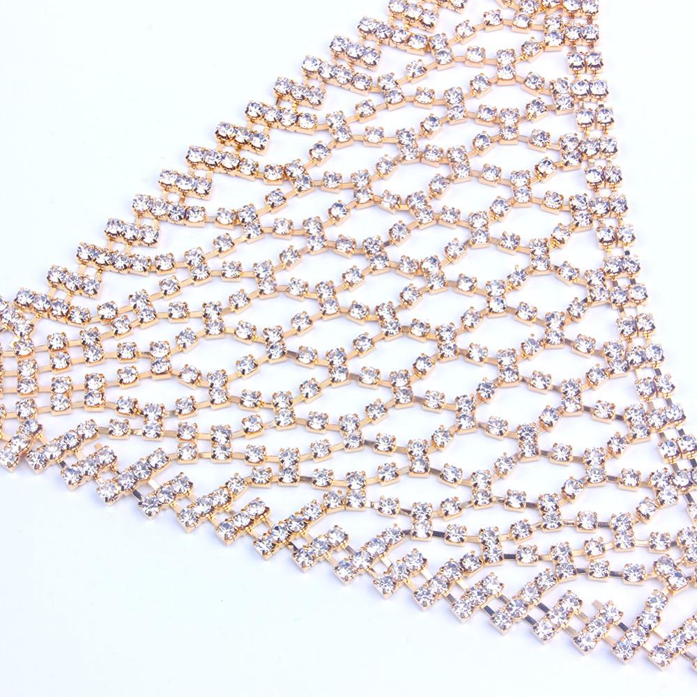 Stonefans-女性用チェーンとラインストーンメッシュの - Body Jewelry Art のレビューと価格