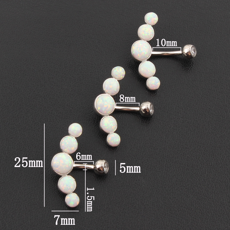 へそピアス 925スターリングシルバー製 ネーバルバー イミ - Body Jewelry Materials のレビューと価格
