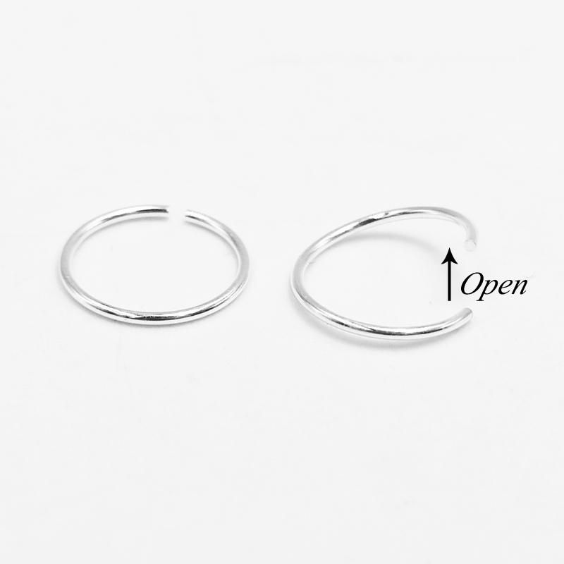 925スターリンリングフープhuggieclassic鼻孔セ - Body Jewelry Lip Ring のレビューと価格