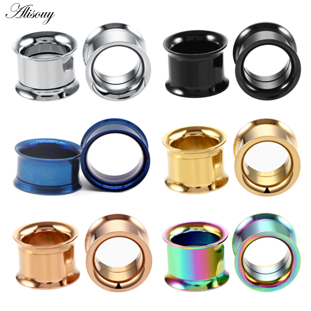 1pc 2 ミリメートル-25 ミリメートルステンレス鋼耳栓 - Body Jewelry Ear Plugs のレビューと価格