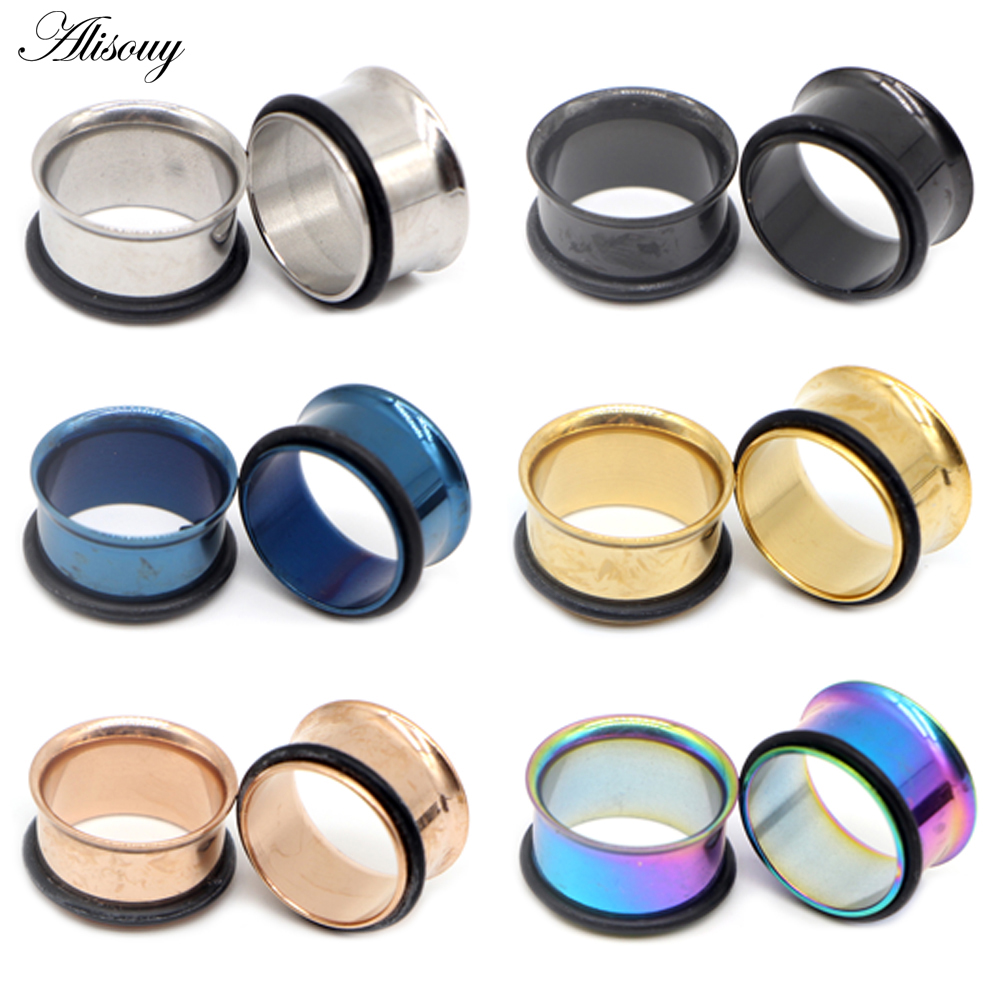 1pc 2 ミリメートル-25 ミリメートルステンレス鋼耳栓 - Body Jewelry Ear Plugs のレビューと価格