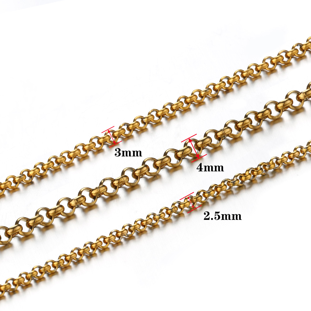 1メートル2-4mmステンレス鋼O型小円チェーン、DIYボデ - Body Jewelry Chain のレビューと価格