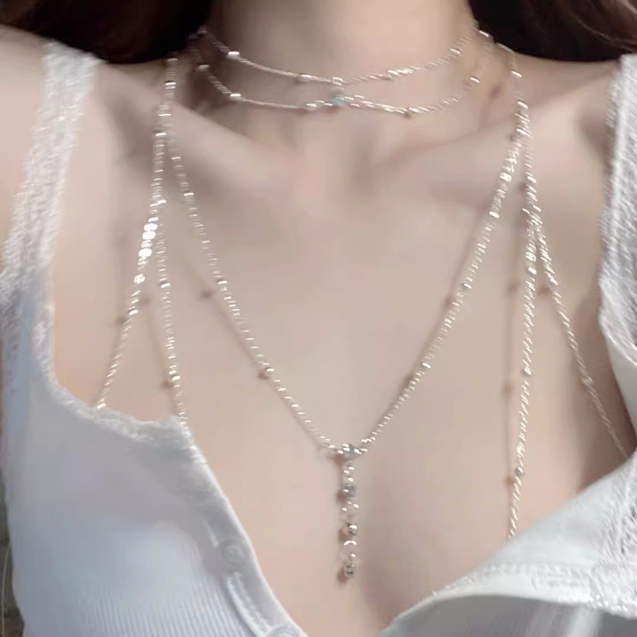 女性用サマーコールドホットガールボディチェーン、チェストチェ - Body Jewelry Hot のレビューと価格