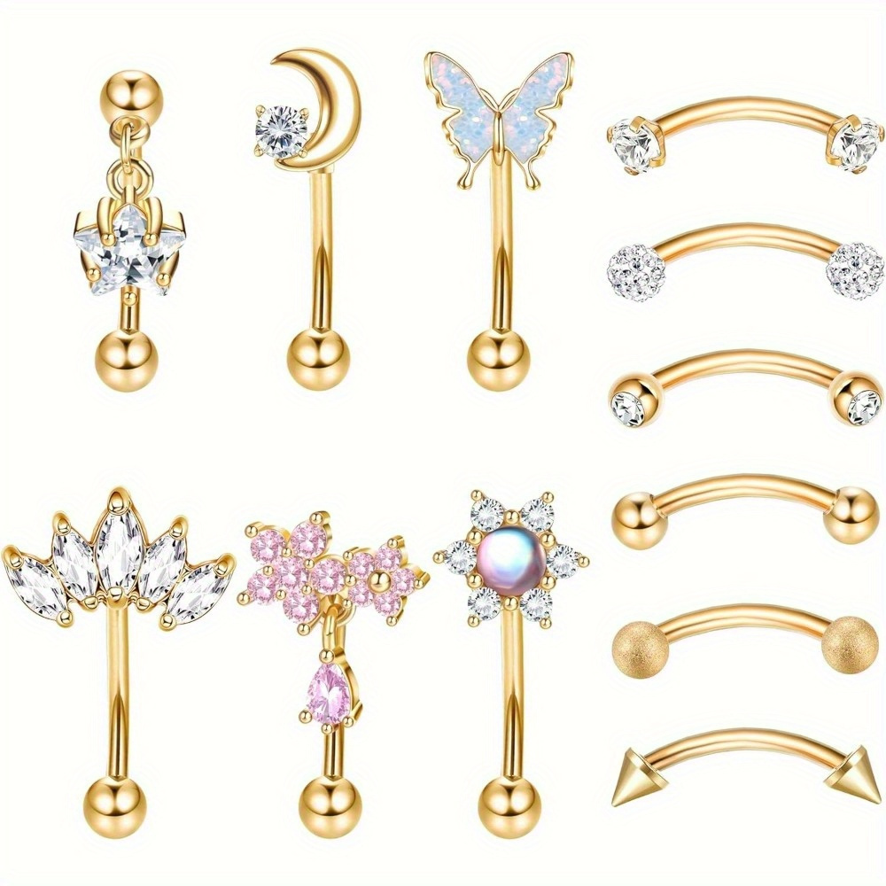 Florideco 1PC ステンレス鋼ルークピアスジュエリ - Rook Curved Barbell のレビューと価格