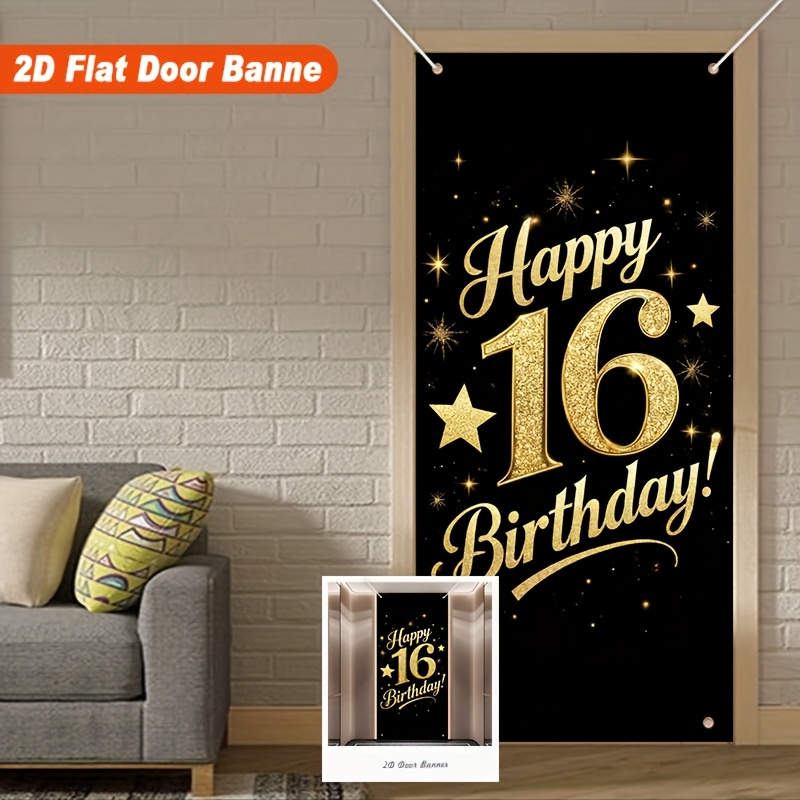 1個。 これは、金色の星模様が特徴の2Dフラットな誕生日テー - Star Flat Back のレビューと価格
