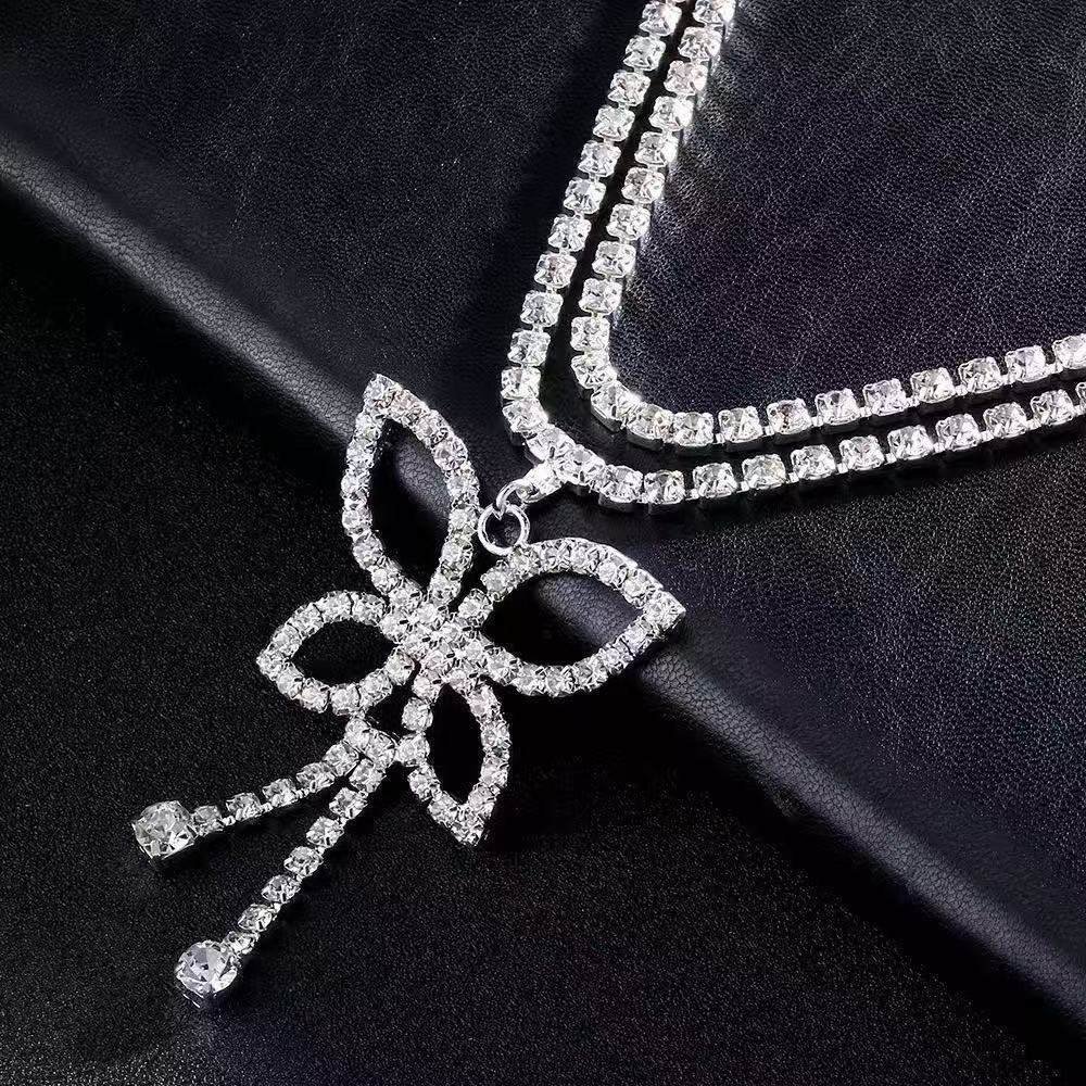 高級ラインストーンダブルチェーン水滴型ウエストチェーンボディ - Body Jewelry Art のレビューと価格