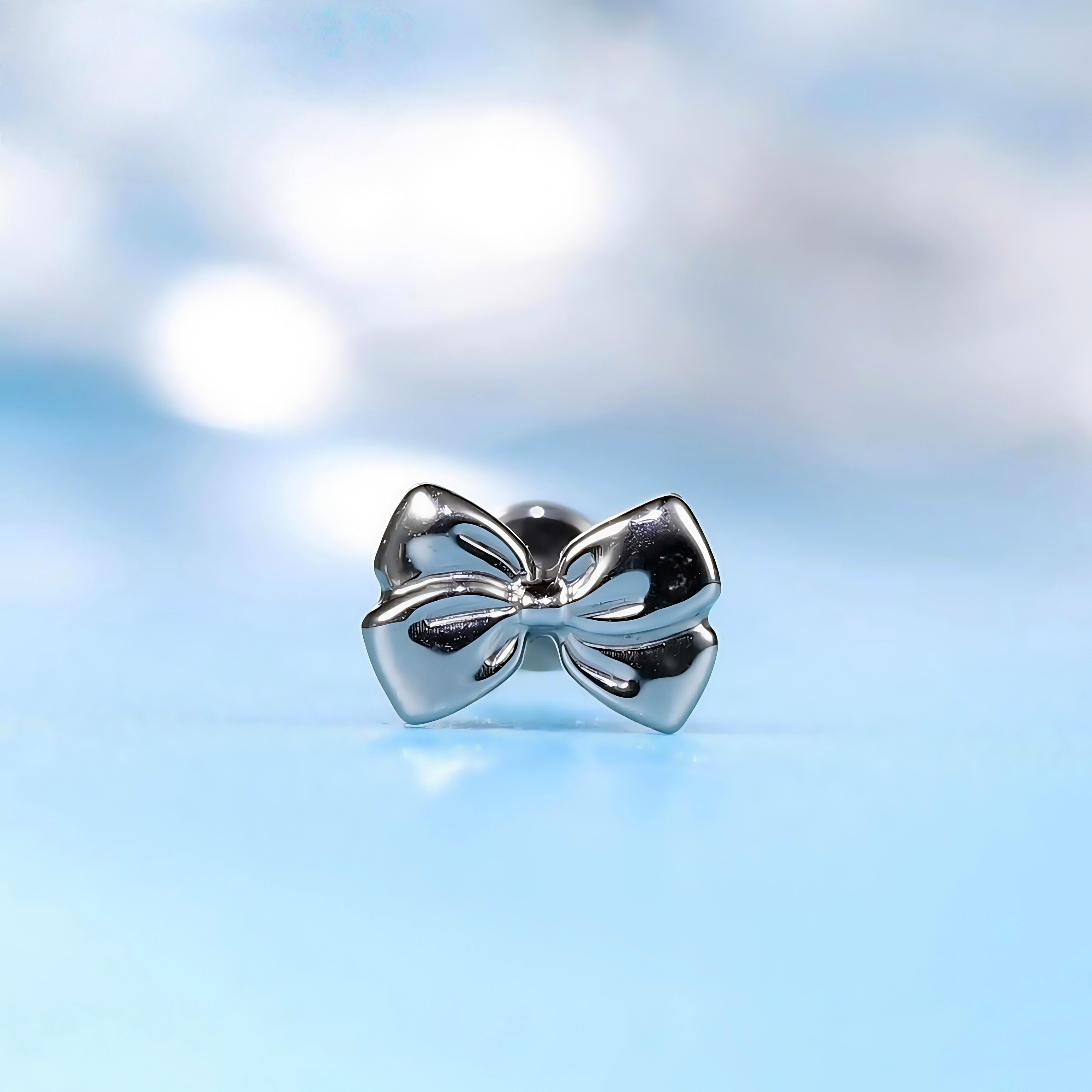 G23チタン蝶の特徴は唇のスタッドの耳のボボックス付きの耳の - Body Jewelry Jewelry Box のレビューと価格