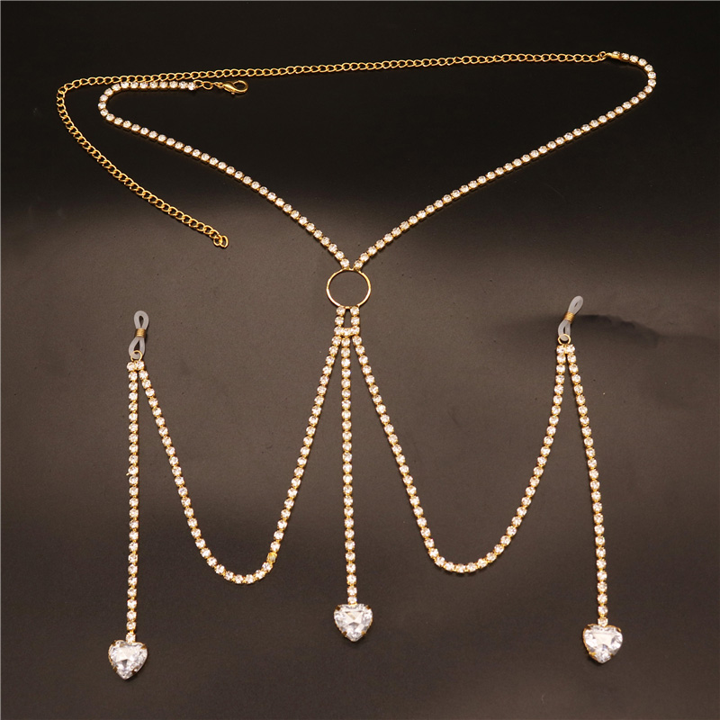 2023 新ファッションホワイトハート乳首チェーン非ピアスア - Body Jewelry Art のレビューと価格