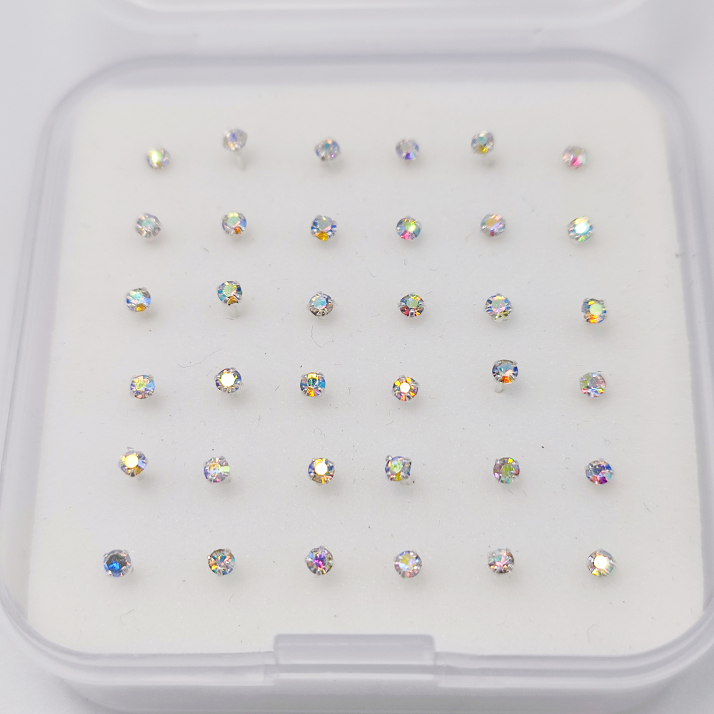 925 スターリングシルバーノーズスタッド 2.0 ミリメー - Body Jewelry Jewelry Box のレビューと価格