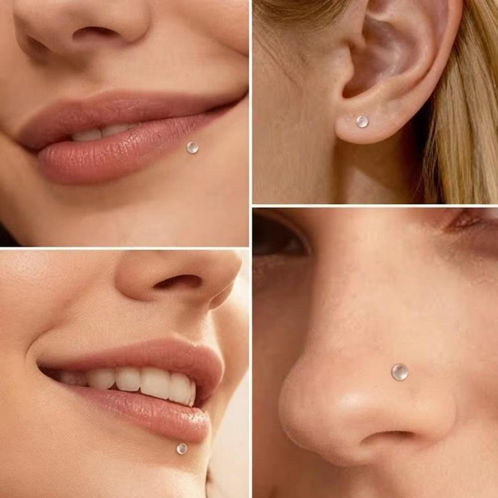 20個/箱アクリル円形球形唇釘/イヤリングソフトPP材料プッ - Body Jewelry Jewelry Box のレビューと価格
