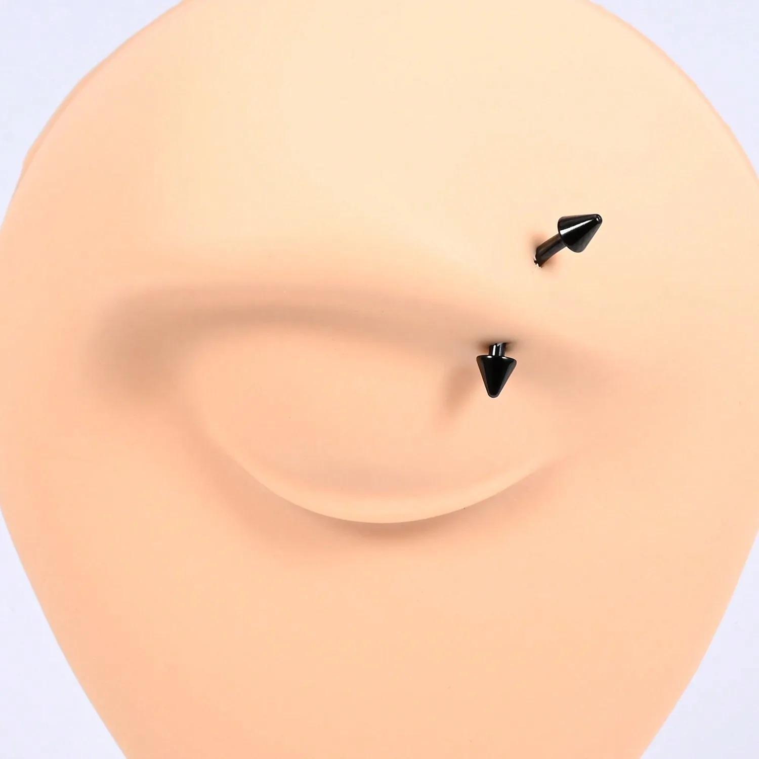 15個入り 16g ルックピアス ジュエリー アイブロウリン - Body Jewelry Vertical Labret のレビューと価格