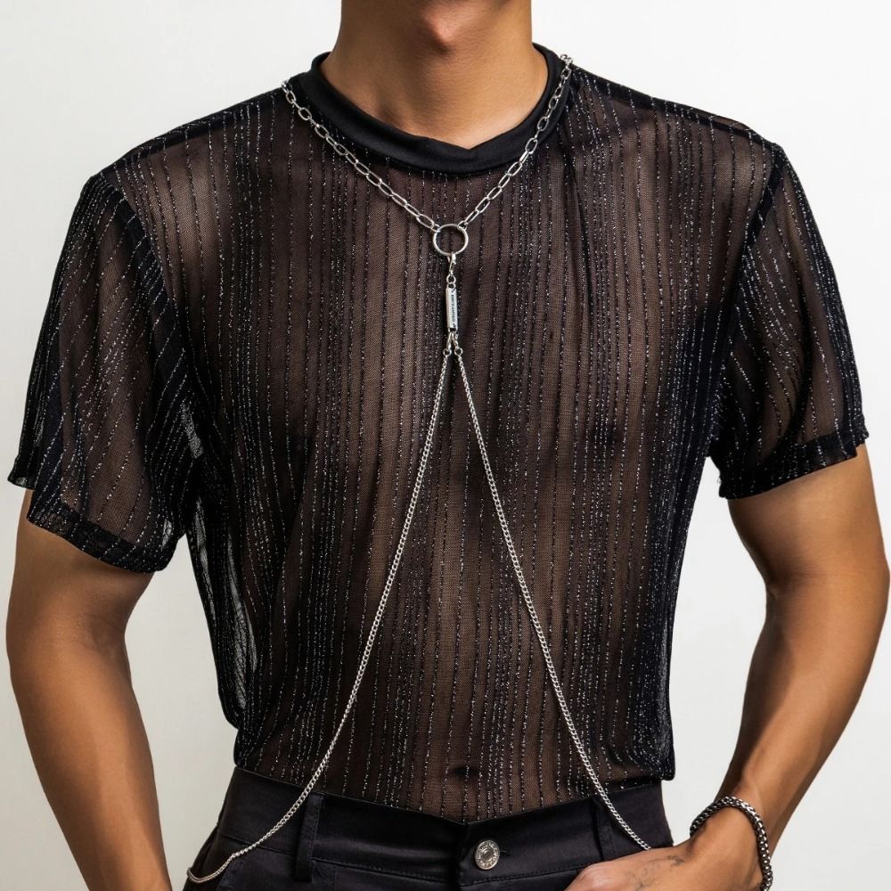 アルミニウム素材ボディクロスチェーンシルバーカラーメタルタッ - Body Jewelry Materials のレビューと価格
