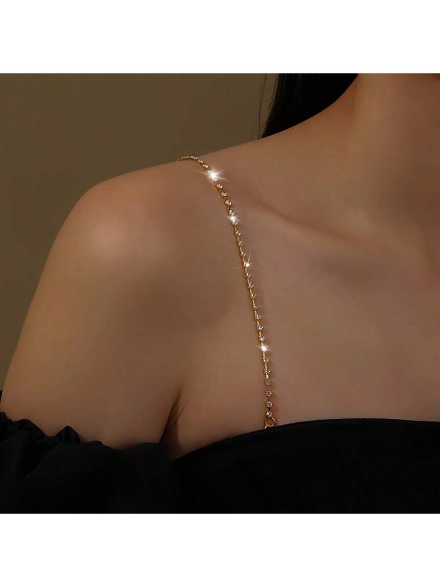 エレガントな調節可能なラインストーンのブラストラップ、セクシ - Body Jewelry Art のレビューと価格