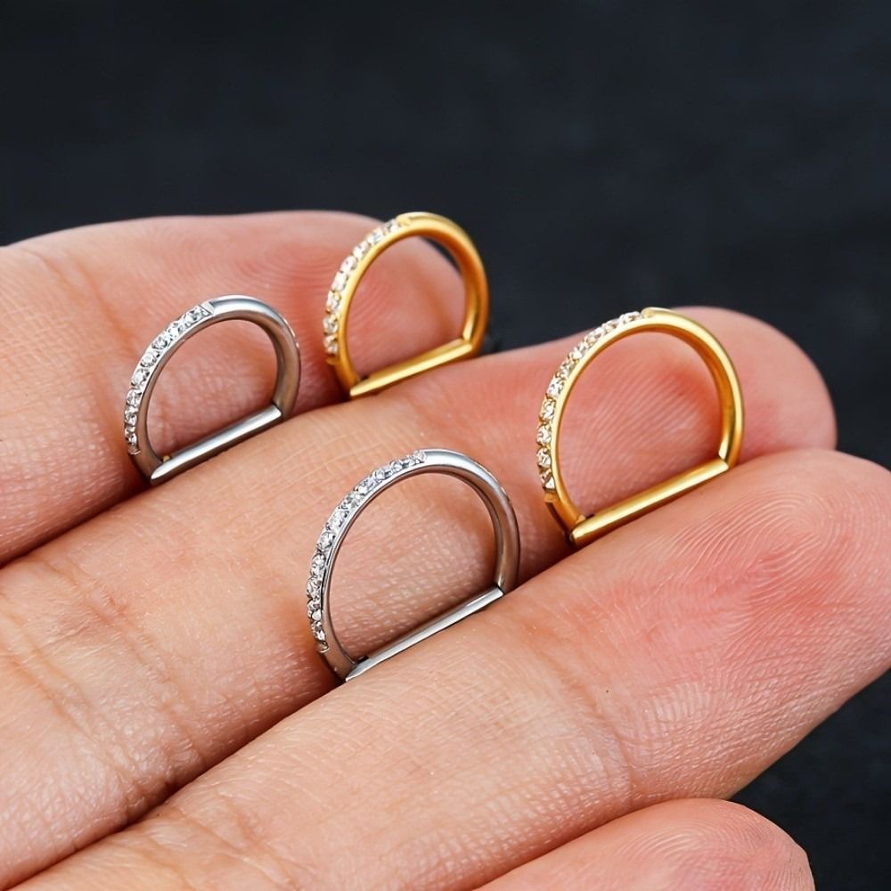 ASTM F136規格チタン製セプタムリング CZ 16G  - Body Jewelry Materials のレビューと価格