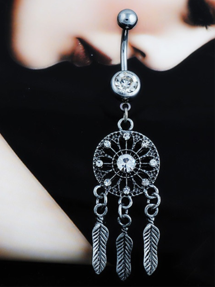 オーストリアの外科用鋼クリスタルドリームキャッチャー,へそピ - Body Jewelry Hot のレビューと価格