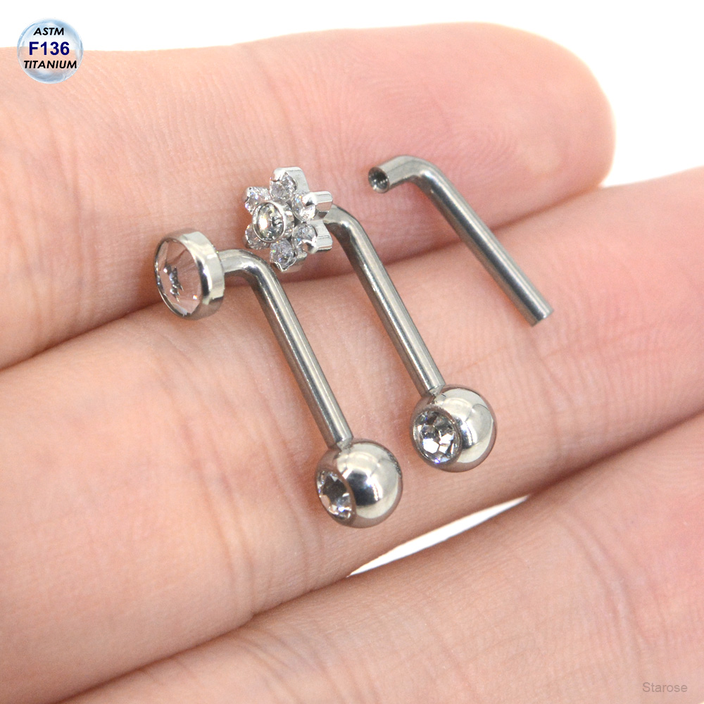 1個入り より快適な女性用VCHピアス ASTM F-136 - Body Jewelry Vertical Labret のレビューと価格