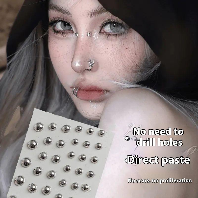 321 個非ピアスリップスタッドステッカー自己粘着防水再利用 - Body Jewelry Nose Ring のレビューと価格