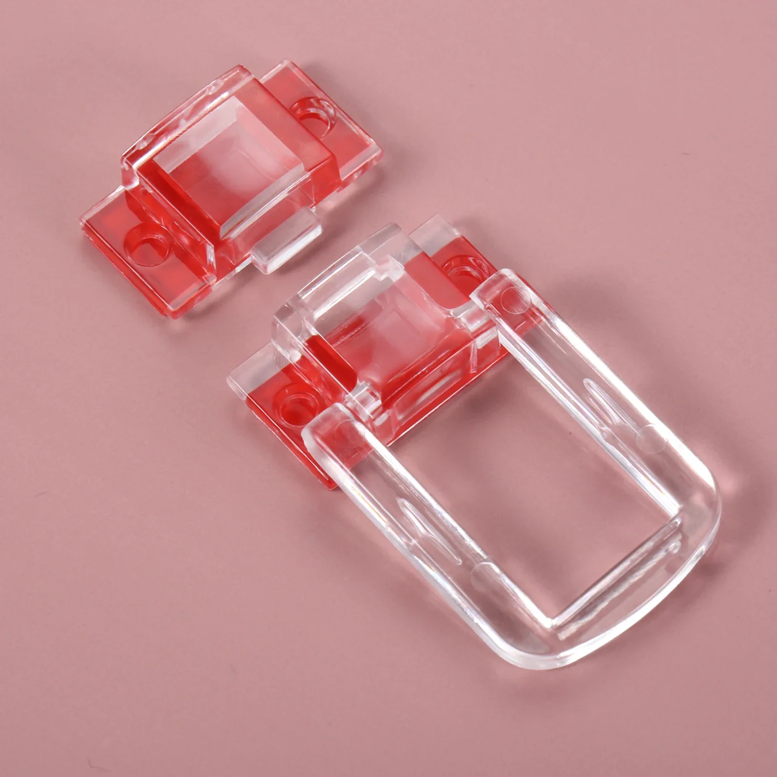 透明アクリルラッチ,1セット,自己粘着性,クリスタル,クリア - Body Jewelry Display Case のレビューと価格