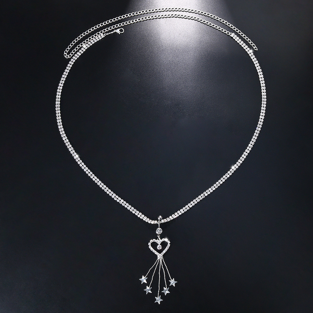 GLAMing 自由奔放に生きるハートブラブララインストーン - Body Jewelry Art のレビューと価格