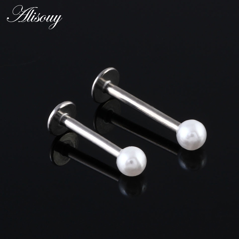 Alisouy ホット販売 1PC 鋼 3 ミリメートル偽パ - Body Jewelry Hot のレビューと価格