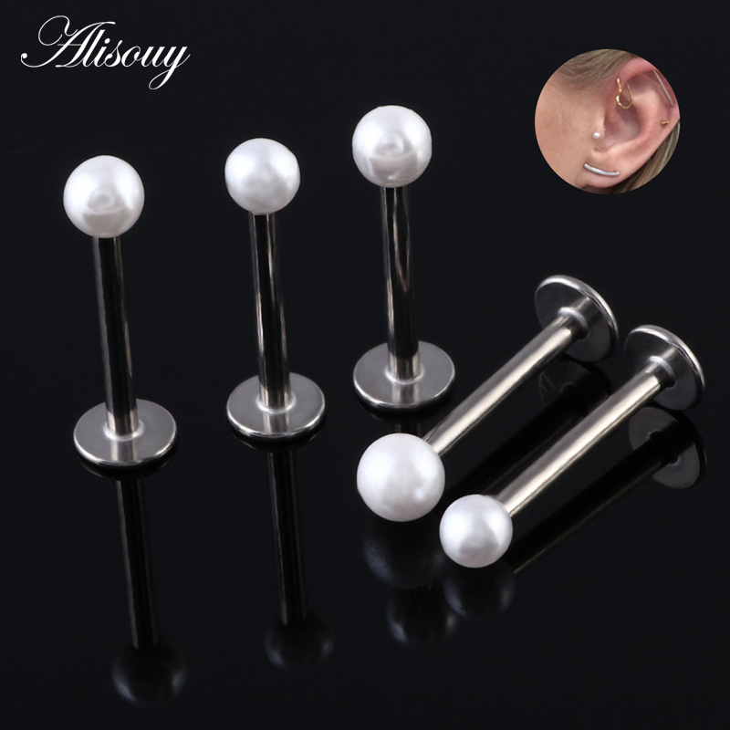 Alisouy ホット販売 1PC 鋼 3 ミリメートル偽パ - Body Jewelry Hot のレビューと価格