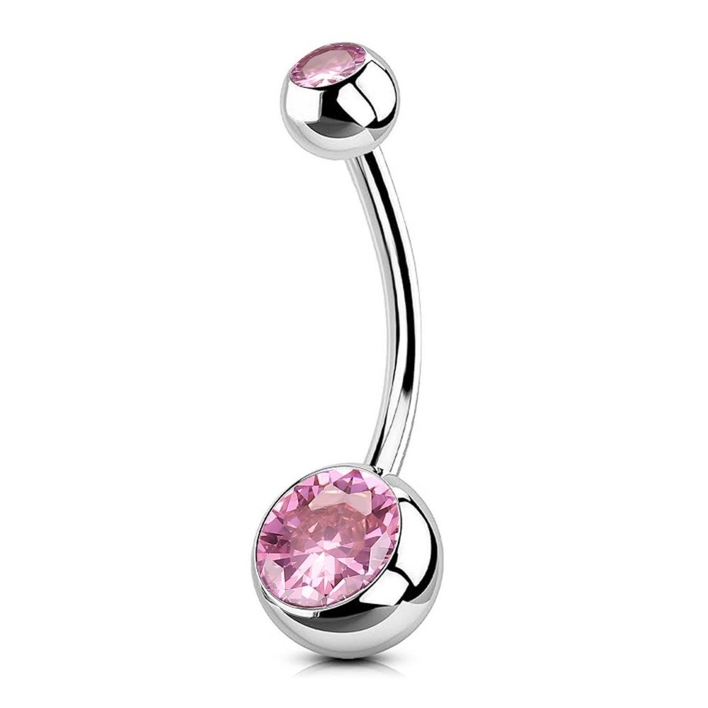 高品質チタン素材のへそピアス、カーブしたダングルデザイン、ボ - Body Jewelry Materials のレビューと価格
