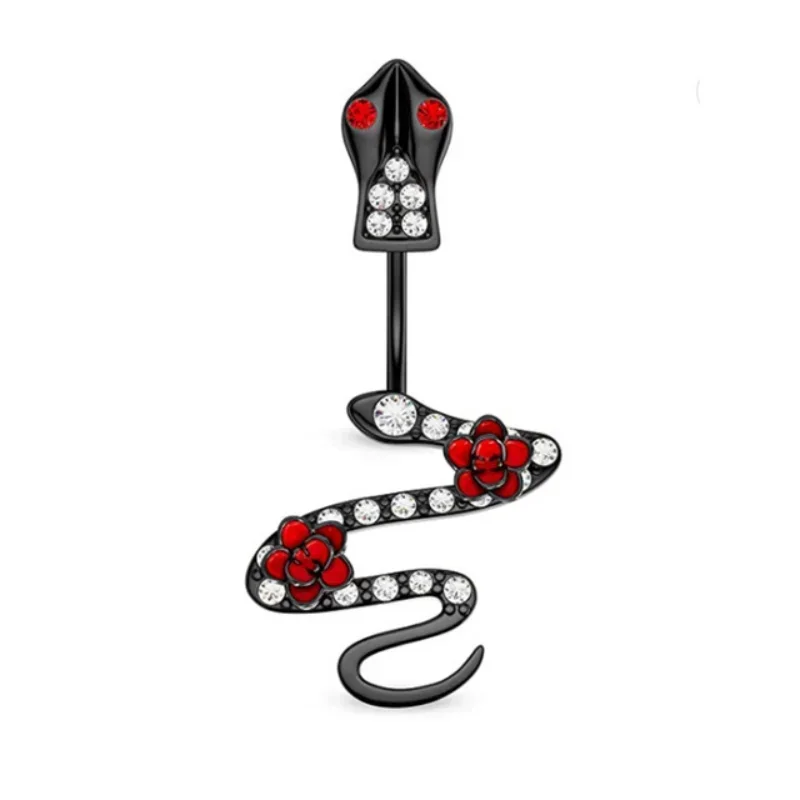 人格ハート型へそリングバットベリーピアスホットガールダークシ - Body Jewelry Hot のレビューと価格
