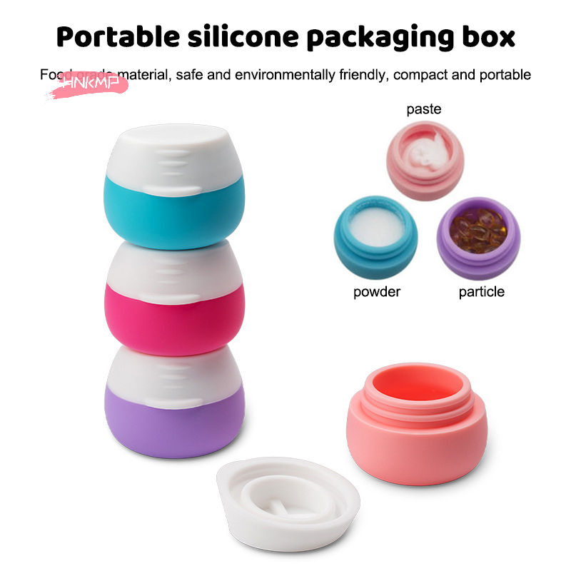 1Pc 20ml ポータブルシリコントラベルジャー蓋付き化粧 - Body Jewelry Jewelry Box のレビューと価格