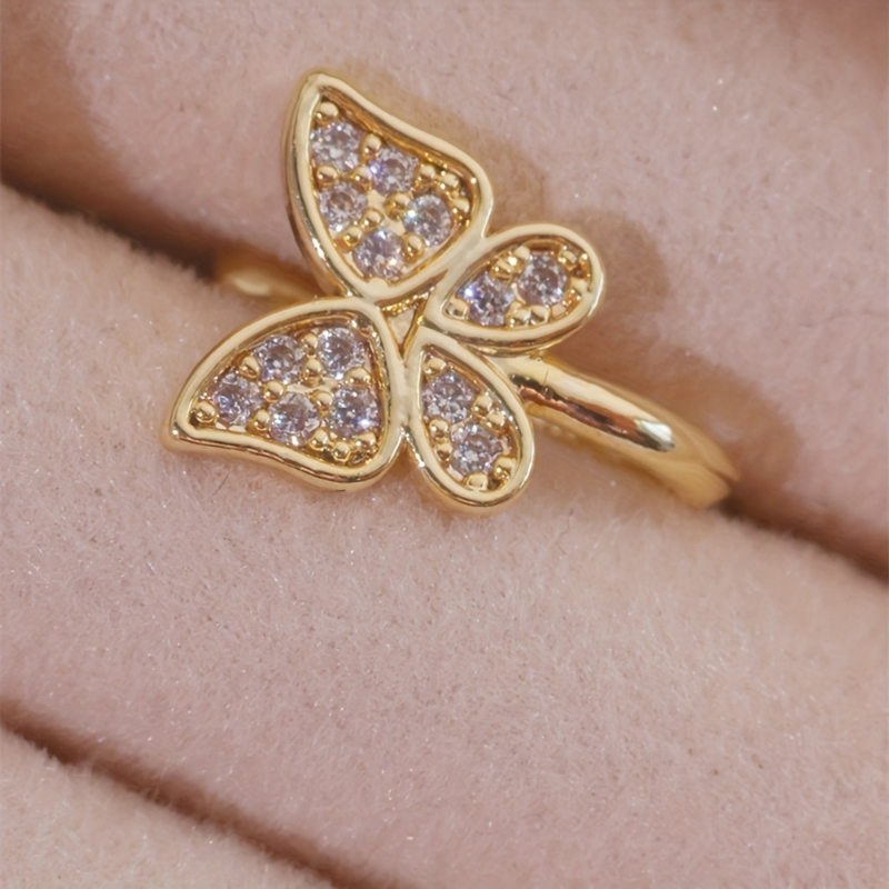 真鍮製の甘くて可愛い蝶のジルコンノーズクリップ1個セット、ヨ - Body Jewelry Materials のレビューと価格