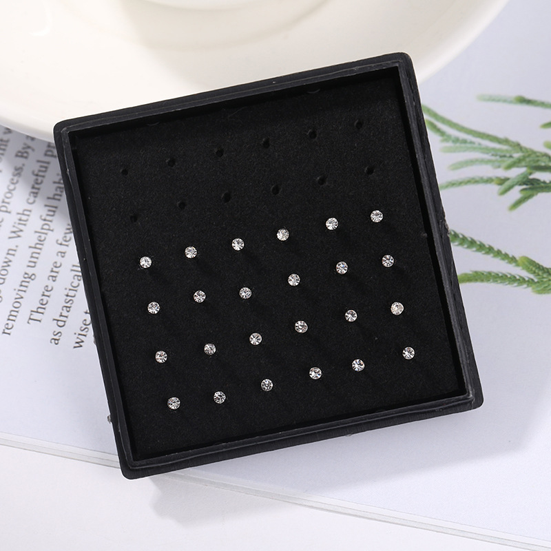 24個入り/箱 クリスタルノーズリングスタッド ファッション - Body Jewelry Jewelry Box のレビューと価格