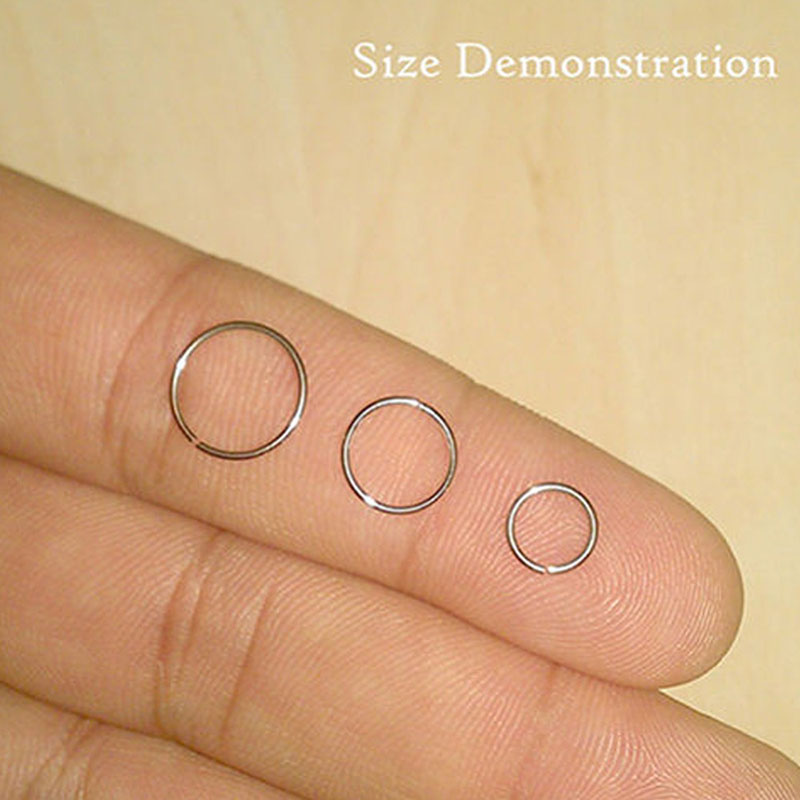 女性用シルバーノーズリング,ジュエリー,ピアス,軟骨,耳珠, - Body Jewelry Lip Ring のレビューと価格