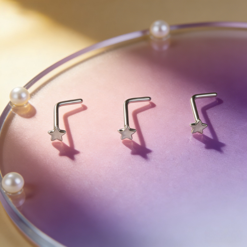 1個入り トレンディで甘くてクールなスタイル ステンレス製  - Body Jewelry Nose Ring のレビューと価格