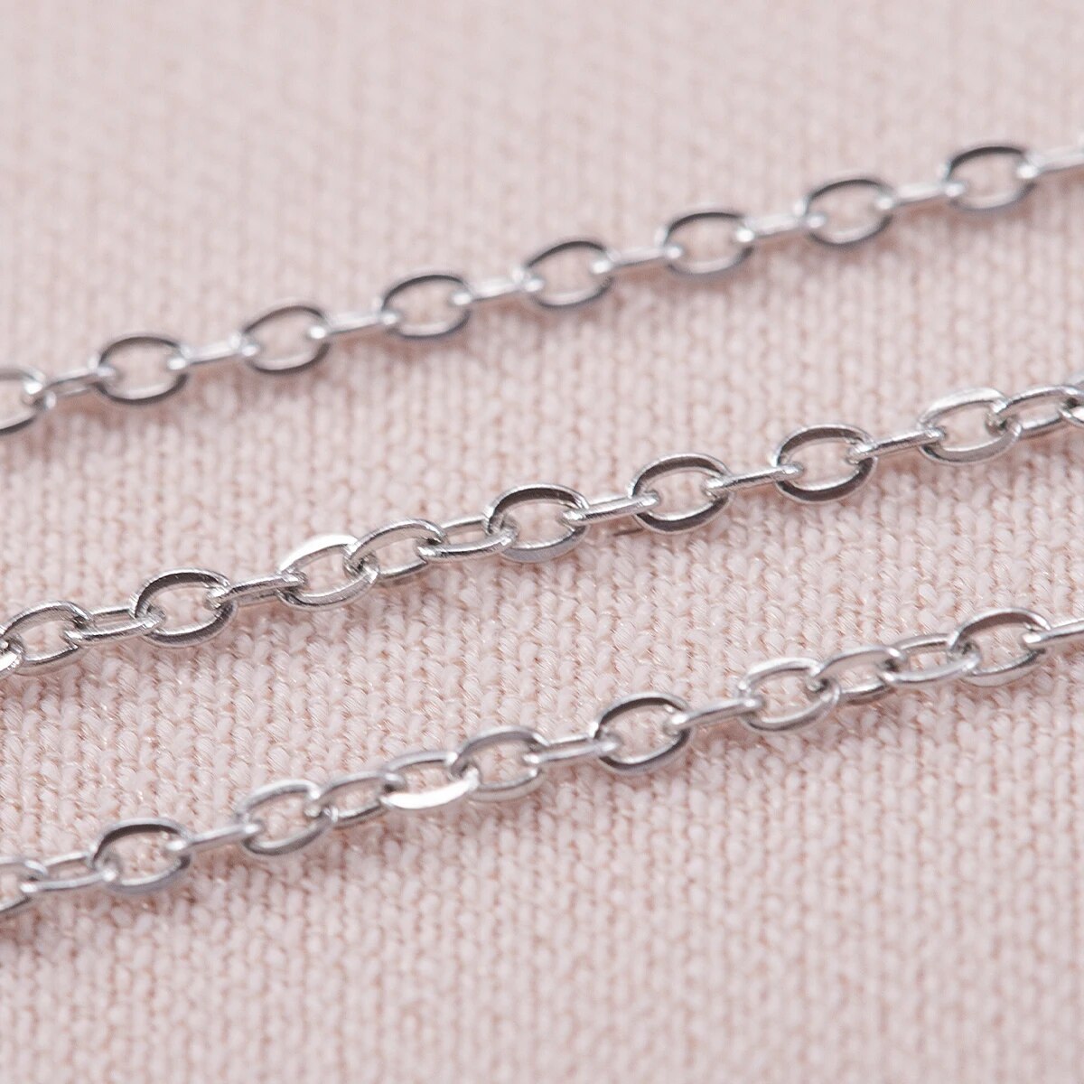 10 メートルステンレス鋼 O 形状薄いチェーン DIY ネ - Body Jewelry Chain のレビューと価格