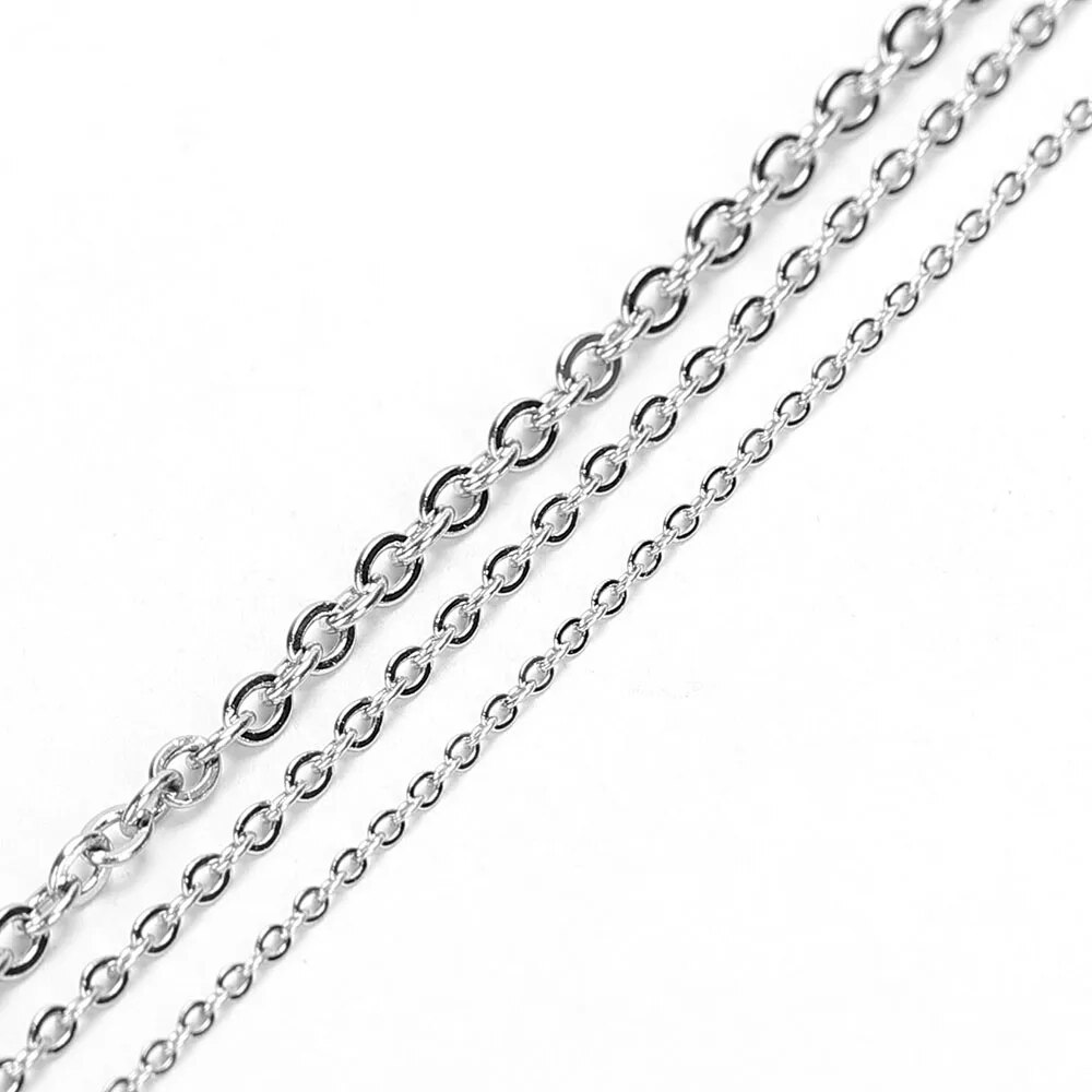10 メートルステンレス鋼 O 形状薄いチェーン DIY ネ - Body Jewelry Chain のレビューと価格