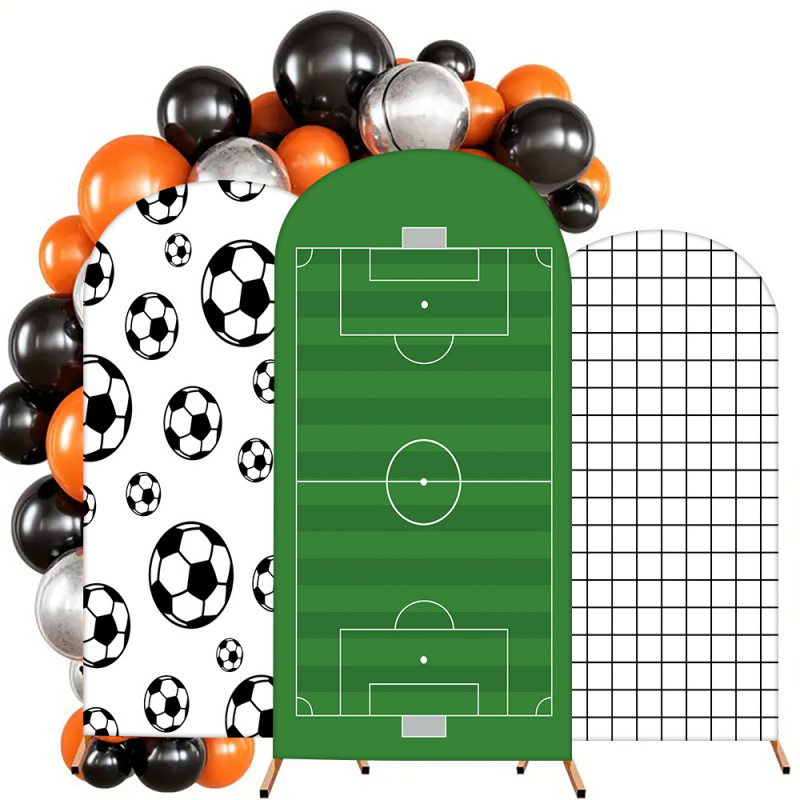 VIKAMA 2Dフラットアーチ型バナー 男の子のサッカー場 - Star Flat Back のレビューと価格