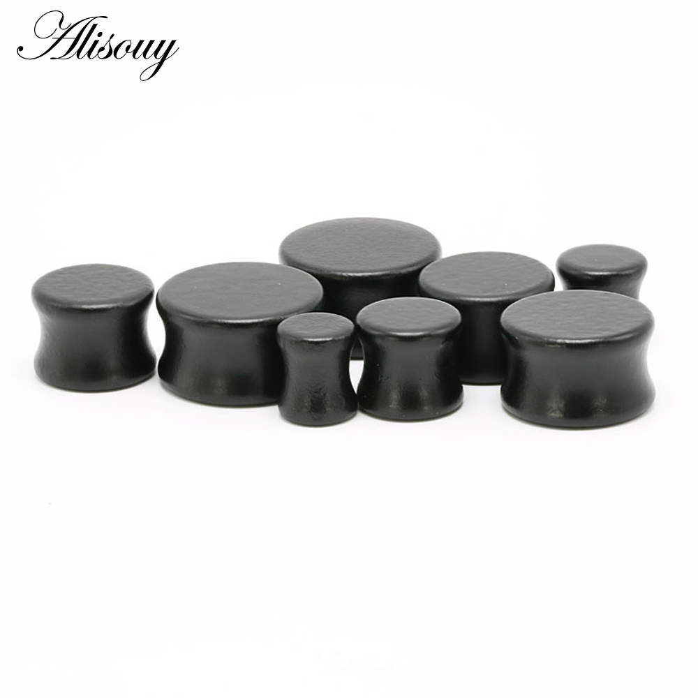 1PC ファッション耳栓木製フレッシュトンネルサドル耳ゲージ - Body Jewelry Ear Plugs のレビューと価格