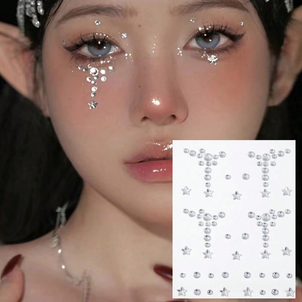 顔とボディの宝石シール目尻ベビーシール眉毛シールボディシール - Body Jewelry Art のレビューと価格