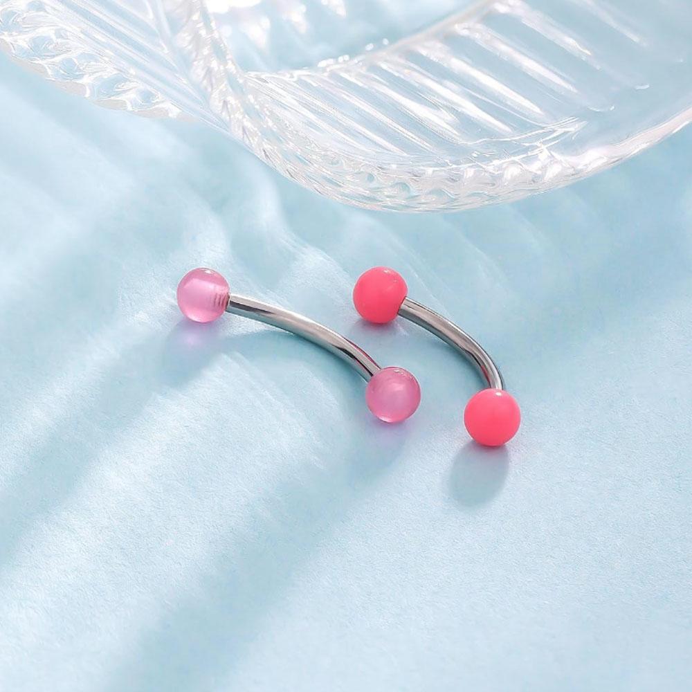 1/18個セット 16G 6/8/10mm アイブロウ ルッ - Body Jewelry Vertical Labret のレビューと価格