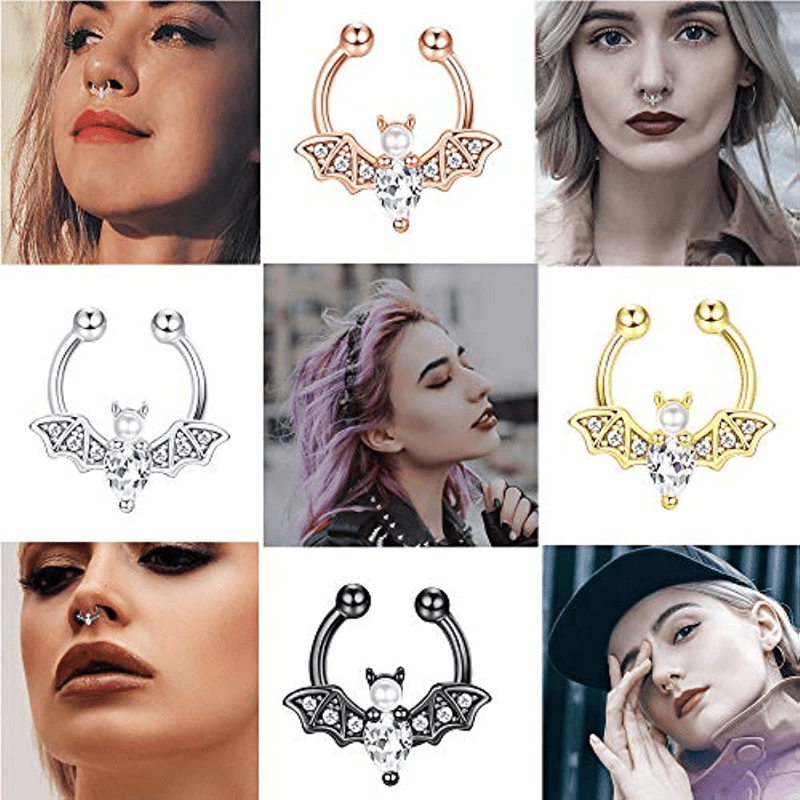 EVISPOL かわいいハロウィンバットフェイクセプタムリン - Body Jewelry Nose Ring のレビューと価格