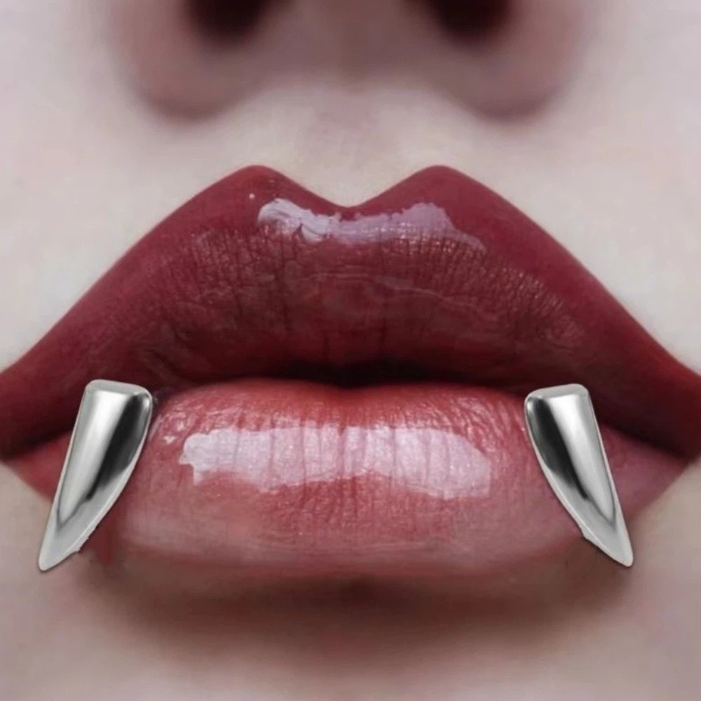 2個セット 大げさなフェイクリップリング ステンレス製 ゴー - Body Jewelry Lip Ring のレビューと価格