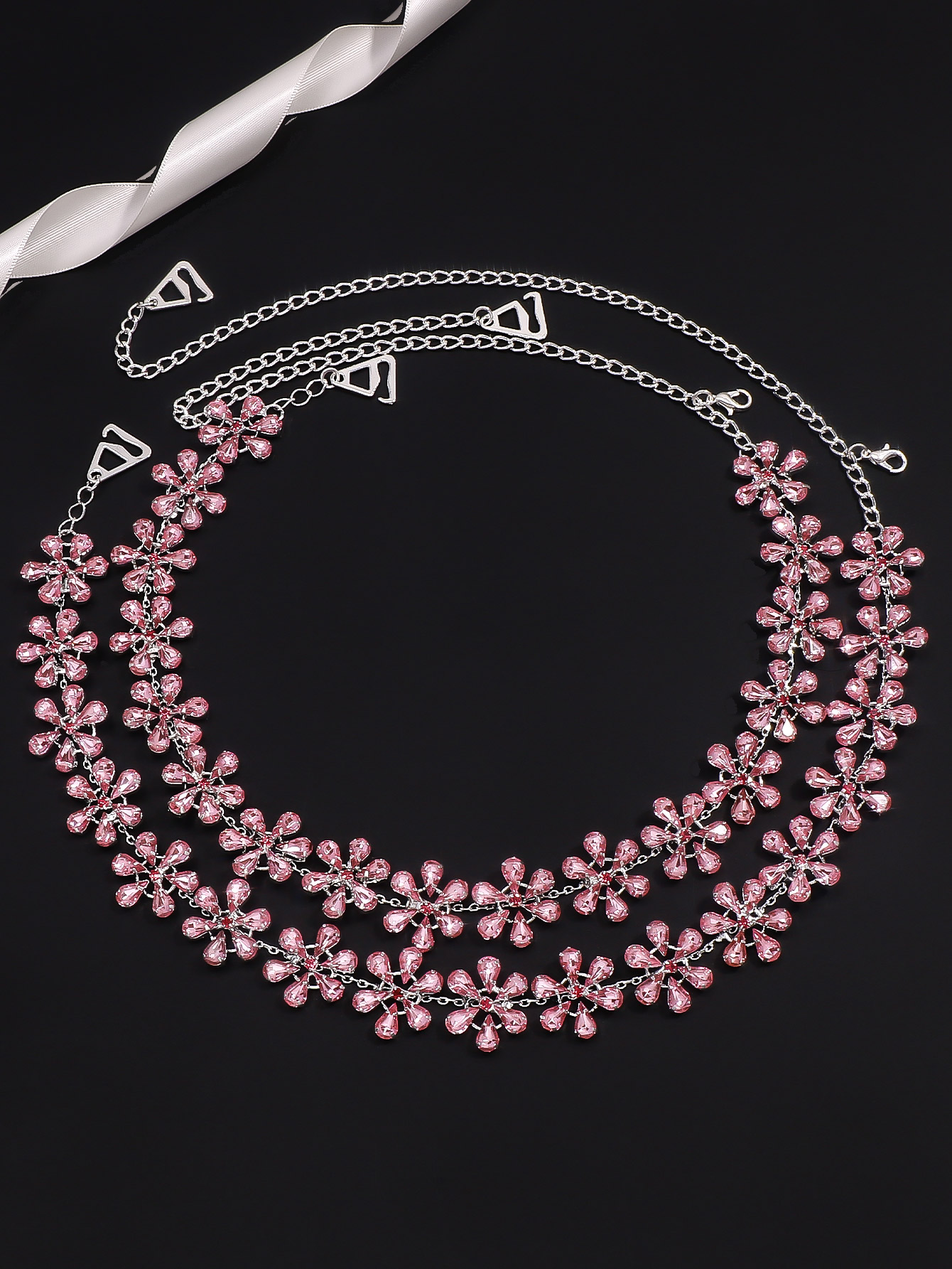 花柄ショルダーストラップ 女性用 ラインストーンフラワードレ - Body Jewelry Jewelry Box のレビューと価格