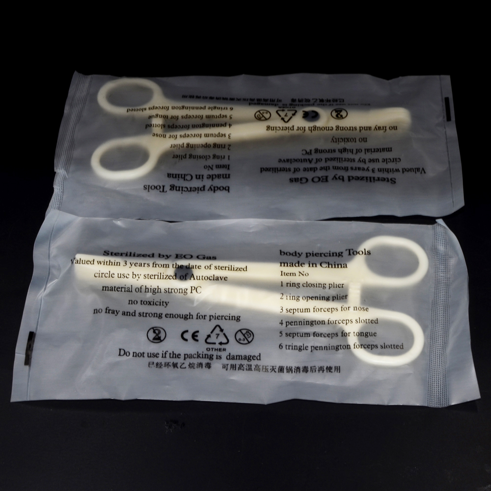 1PC アクリルボディピアス EO ガス鉗子で滅菌クランププ - Body Jewelry Ear Plugs のレビューと価格