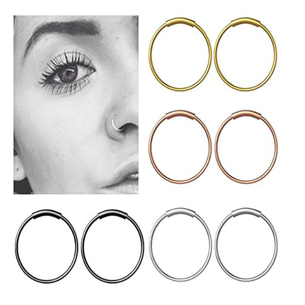 3 ピース/ロット 316L サージカルスチール シームレス - Body Jewelry Nose Ring のレビューと価格